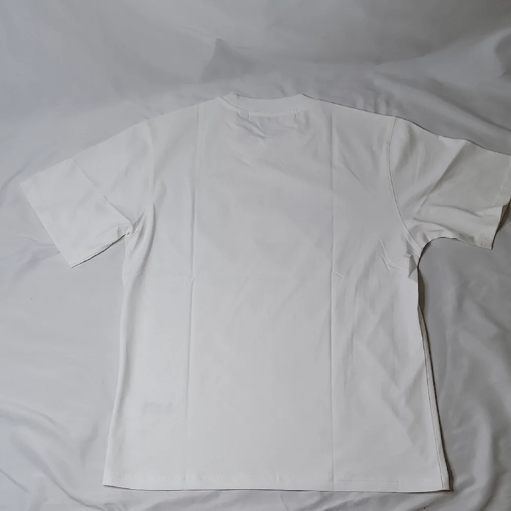 Burberry White Embroidered Logo Short Sleeve Tee